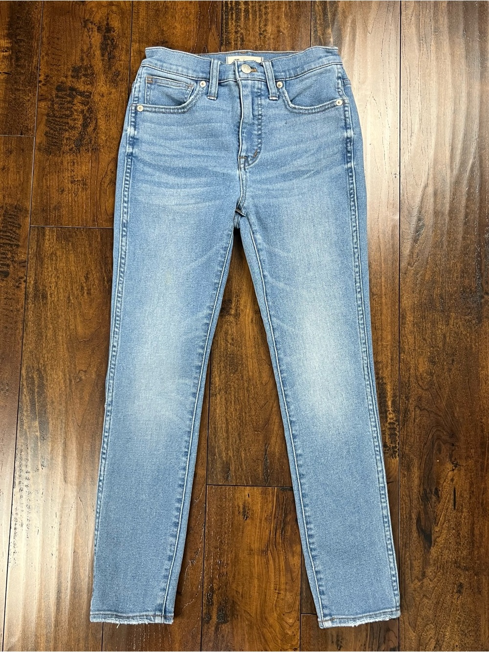 Madewell Jeans 10" High-Rise Skinny Crop Denim Blue Women’s Size 24 Waist.